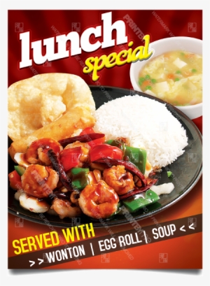 Cf-304 Chinese Food Lunch Special Poster - Seafood