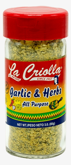 Garlic & Herbs , All Natural, 3oz, Set Of 6 Glass Jars - La Criolla Ground Allspice, 2.5 Oz, (pack