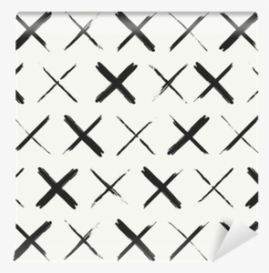 Modern Monochrome Grunge Texture With Hand Drawn Brush - Drawing