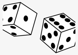 Drawn Dice Clipart - Dice Coloring Page