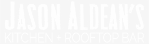 Jason Aldean's Logo White - Jason Aldean's Kitchen And Rooftop Bar