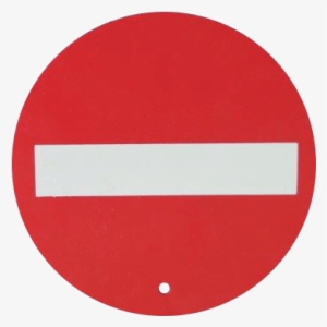 Formex Checkout No Entry Sign Printed Red On White - Road