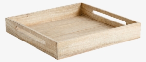 Wooden Tray - Wooden Fad Med Handles. Nordal Fad