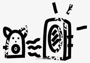 Computer Speakers Royalty Free Vector Clip Art Illustration - Illustration