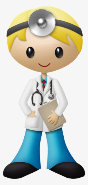 Silhouettes - Cute Female Doctor Clipart