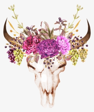 Purple Safflower Sheep Head Decoration Vector - Illustration