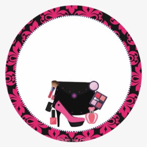 Tag Ou Topper Para Docinhos Ou Lembrancinhas - Convite Tema Maquiagem Para Imprimir