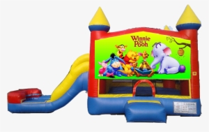 Water Slide Castle Combo Side Slide Winnie The Pooh - Water Slide