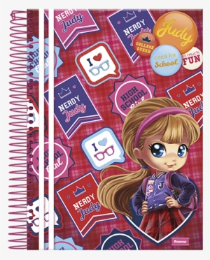 18566 Caderno Espiral 1 4 96 Folhas - Agenda Diária Espiral Foroni Marie Standard Happy -