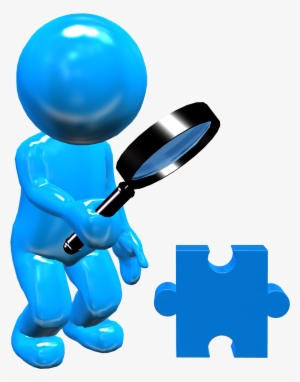 3d Character Magnifyingglass Puzzle - Goal-setting Theory