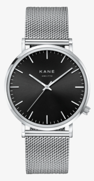 Black Code Silver Mesh, Inspired By Sophisticated And - Arctic Silver Watch