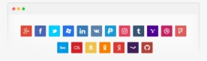 You Get 20 Popular Social Network Login Buttons In - Number