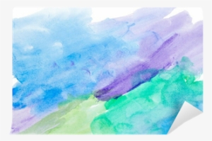 Color Strokes Watercolor Painting Art Wall Mural • - Watercolor Painting