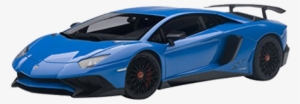 Autoart Lamborghini Aventador Lp750-4 Sv Blue Le Mans - 1/18 Scale Lamborghini Aventador Lp750-4 Sv Blue
