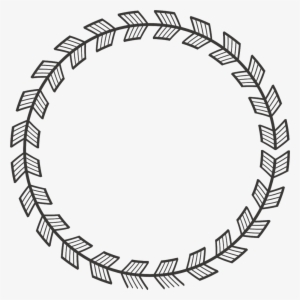 Arrow Arrows Vinesandleaves Wreath Circle Round Frame - Bracelet