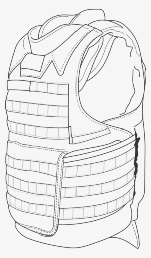Body Armor Bullet Proof Vests Armour Military Bulletproofing - Drawing Of Bullet Proof Vest