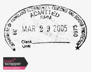 Passport Stamp - Digital Scrapbooking