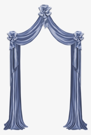 Free Curtain Download - Blue Curtain Design Png
