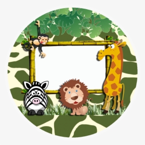 Forminha Docinhos Animais Safári - Arte Para Etiqueta Safari