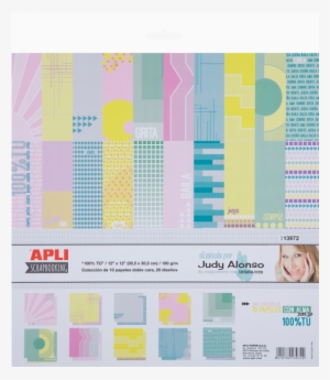 Apli Scrapbooking Paper - Apli Judy Alonso 12x12" Scrapbooking Paper Pack