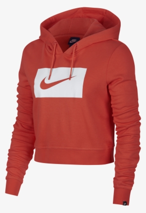 Nike Sportwear Swoosh Hoodie Ladies - Grau Nike Pullover Damen