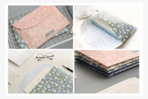 A4 File Folders Florals Script Scrapbooking Paper Crafts - File Folder