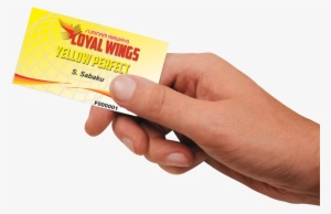 Loyalty Card - Hand Holding A Card Png