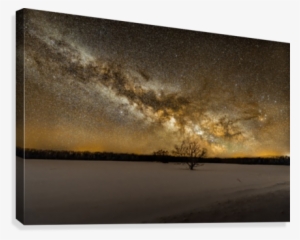 Milky Way Rises Over The Horizon Canvas Print - Milky Way