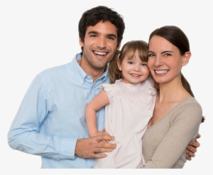 Franklin-pitts Husband, Wife And Young Daughter Smiling - People Smiles White Background