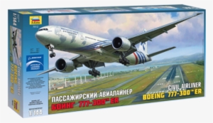 Zvezda 1/144 Civil Airliner Boeing 777-300er Image - Boeing 777 300er Zvezda