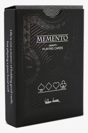 Memento Mori Black Playing Cards