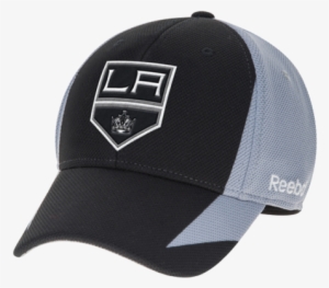 La Kings Center Ice Practice Structured Flex Cap - Men's Nhl Minnesota Wild Black And Gray Flexfit Cap/hat