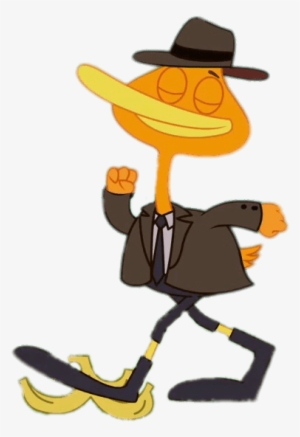 King Duckling Walking On Banana Skin Png - Cowboy