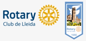 Rotary Lleida Banderin Logo Rotary Azul - Rotary International