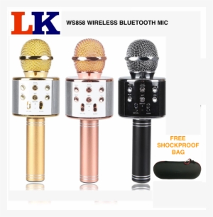 Wster Ws 858 Karaoke Mic Copy - Microphone Bluetooth