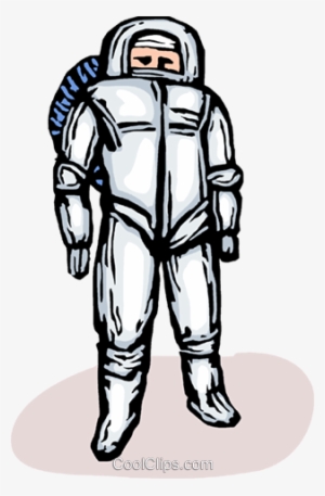 Astronaut Royalty Free Vector Clip Art Illustration - Sketch
