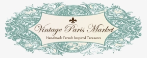 Vintage Paris Market Vintage Banner Png - Vintage Blog Png