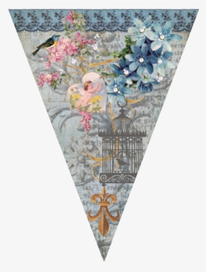 Look In The Nook Freebies & Giveaways - Happy Easter, Vintage Chicken, Egg And Flowers Card