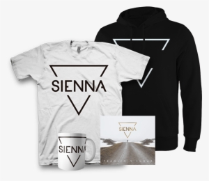 Pack 4 Tragico Y Fugaz Logo Negro Camiseta Blanca