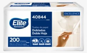 Toalla De Papel Excellence Doblada Doble Hoja 200 Unidades - Papel Toalla Elite Interfoliado