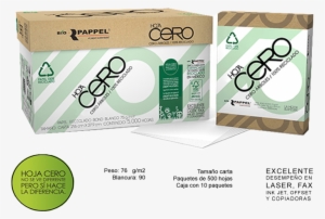 No Se Ve Diferente Pero Si Hace La Diferencia - Hoja Cero Bio Pappel