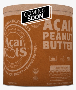 Açaí Peanut Butter Sorbet - Acai Roots Organic Acai Pure Powder, 16-ounce Pouch