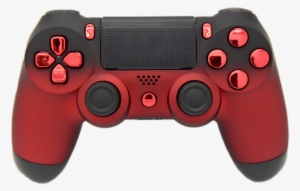 Red & Black Fade Ps4 Controller - Ps4 Red And Black