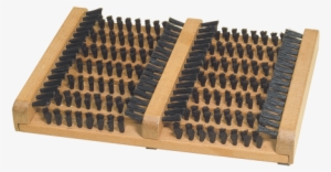 Doormat With Side Scrapers - Brstenhaus Redecker Horsehair And Oiled Beechwood Doormat