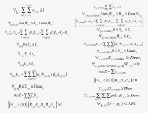 Modelo Presentado Para Minimización Del Makespan Usando - Operaciones Matematicas Png