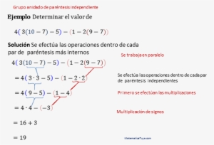Operaciones Combinadas Con Parentesis