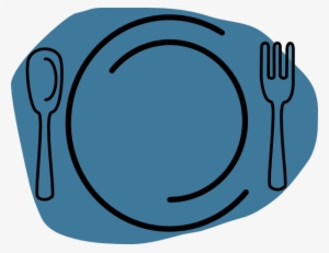 Lunch Clipart Lunch Plate - Blue Dinner Plate Clip Art
