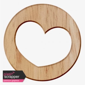 Wooden Heart - City Bicycle - Digital Scrapbooking