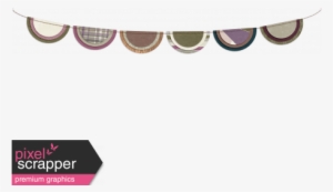 Autumn Day - Shadowed Bunting - Digital Scrapbooking