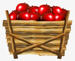 Apple Basket Clip Art - Apple